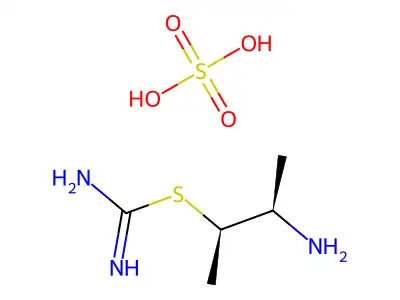 Pseudourea, 3-amino-2-butyl-2-thio-, hydrogen sulfate, D(-)-erythro- structure