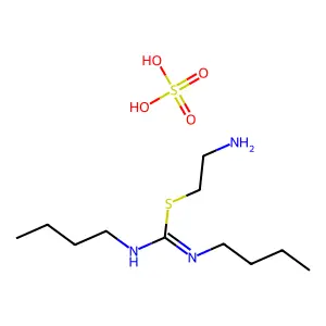 Sulfuric acid--2-aminoethyl N,N'-dibutylcarbamimidothioate (1/1) structure