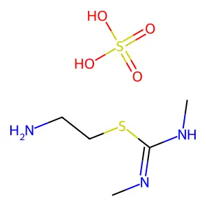 Pseudourea, 2-(2-aminoethyl)-1,3-dimethyl-2-thio-, hydrogen sulfate structure