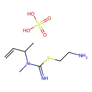 Pseudourea, 2-(2-aminoethyl)-N-methyl-N-methallyl-2-thio-, hydrogen sulfate structure