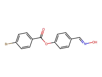 [4-[(E)-hydroxyiminomethyl]phenyl] 4-bromobenzoate structure