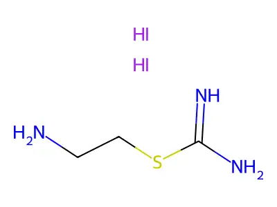 Pseudo脲, 2-氨基乙基-2-thio-, 二氢碘化物 structure