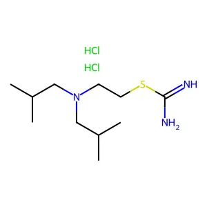 Pseudourea, 2-(2-diisobutylaminoethyl)-2-thio-, dihydrochloride structure