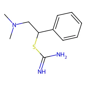 2-(Dimethylamino)-1-phenylethyl carbamimidothioate structure