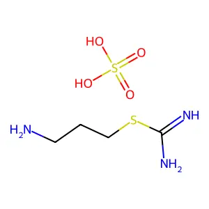Pseudourea, 2-(aminopropyl)-2-thio-, hydrogen sulfate structure