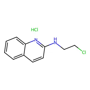 N-(2-Chloroethyl)quinolin-2(1H)-imine--hydrogen chloride (1/1) structure