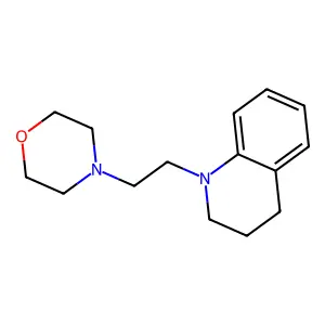 Quinoline, 1,2,3,4-tetrahydro-N-(2-(4-morpholino)ethyl)-, hydrochloride structure