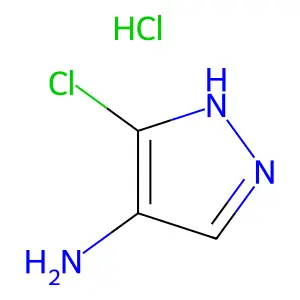 3-Chloro-1H-pyrazol-4-amine--hydrogen chloride (1/1) structure