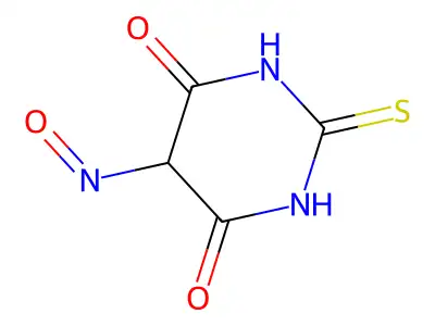 2-thioxodihydropyrimidine-4,5,6(1H)-trione 5-oxime structure