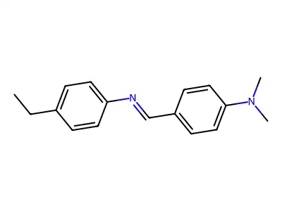 N-(4-(Dimethylamino)benzylidene)-4-ethylaniline structure