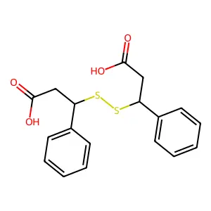 β,β'-二硫代双苯丙酸 structure