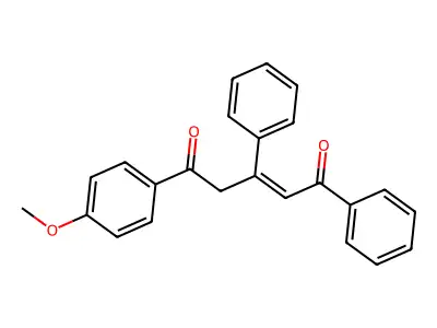 5-(4-Methoxyphenyl)-1,3-diphenylpent-2-ene-1,5-dione structure
