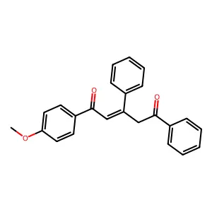 2-Pentene-1,5-dione, 1-(4-methoxyphenyl)-3,5-diphenyl- structure