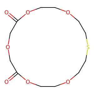 1,4,7,10,13-Pentaoxa-16-thiacyclooctadecane-5,9-dione structure