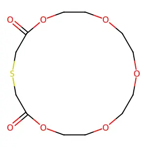 1,4,7,10,13-Pentaoxa-16-thiacyclooctadecane-14,18-dione structure
