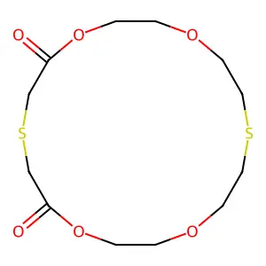 1,4,10,13-Tetraoxa-7,16-dithiacyclooctadecane-5,9-dione structure