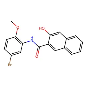 N-(5-Bromo-2-methoxyphenyl)-3-hydroxynaphthalene-2-carboxamide structure