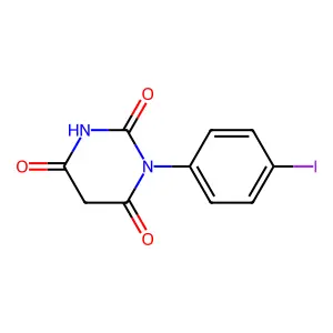 1-(4-Iodophenyl)-1,3-diazinane-2,4,6-trione structure