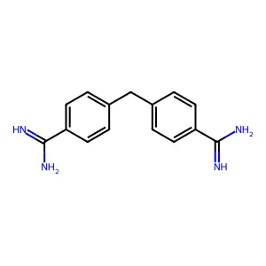 4,4'-亚甲基双苯甲脒 structure