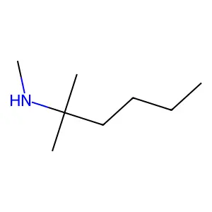 N,2-二甲基-2-己胺 structure
