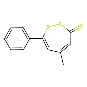3H-1,2-Dithiepin-3-thione, 5-methyl-7-phenyl- structure