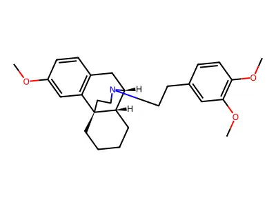 Morphinan, 17-(3,4-dimethoxyphenethyl)-3-methoxy-, (-)- structure