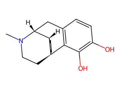 Morphinan-3,4-diol, 17-methyl- structure