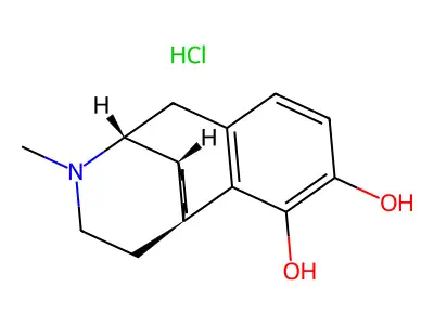 17-Methylmorphinan-3,4-diol--hydrogen chloride (1/1) structure