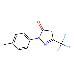 1-(4-methylphenyl)-3-(trifluoromethyl)-4,5-dihydro-1H-pyrazol-5-one structure