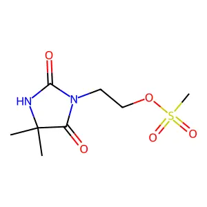 2-(4,4-Dimethyl-2,5-dioxoimidazolidin-1-yl)ethyl methanesulfonate structure