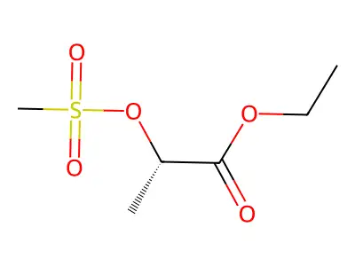 Ethyl 2-methylsulfonyloxypropanoate structure