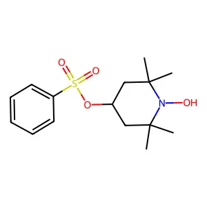 (1-Hydroxy-2,2,6,6-tetramethylpiperidin-4-yl) benzenesulfonate structure