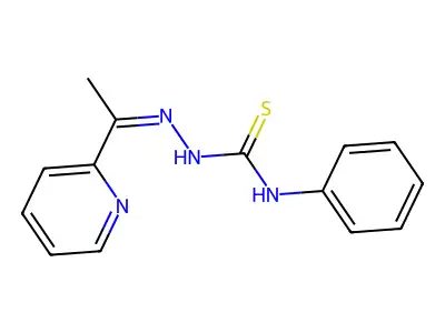1-Phenyl-3-(1-pyridin-2-ylethylideneamino)thiourea structure