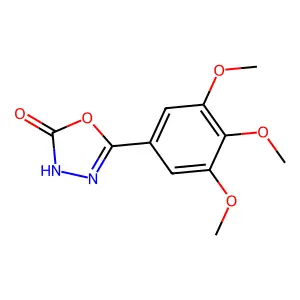5-(3,4,5-Trimethoxyphenyl)-1,3,4-oxadiazol-2-ol structure