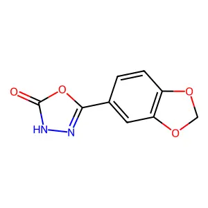 5-(2H-1,3-Benzodioxol-5-yl)-1,3,4-oxadiazol-2(3H)-one structure