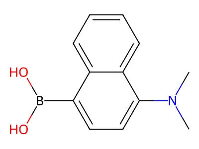 B-(4-(Dimethylamino)-1-naphthalenyl)boronic acid structure