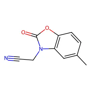 2-(5-Methyl-2-oxo-1,3-benzoxazol-3-yl)acetonitrile structure