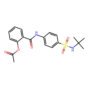 2-{[4-(Tert-butylsulfamoyl)phenyl]carbamoyl}phenyl acetate structure