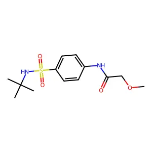 N-[4-(tert-butylsulfamoyl)phenyl]-2-methoxyacetamide structure