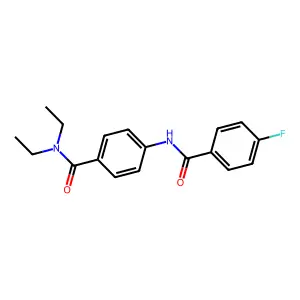 N,N-diethyl-4-[(4-fluorobenzoyl)amino]benzamide structure