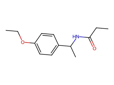 N-[1-(4-ethoxyphenyl)ethyl]propanamide structure
