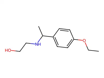 2-[1-(4-Ethoxy-phenyl)-ethylamino]-ethanol structure