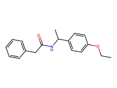 N-[1-(4-ethoxyphenyl)ethyl]-2-phenylacetamide structure