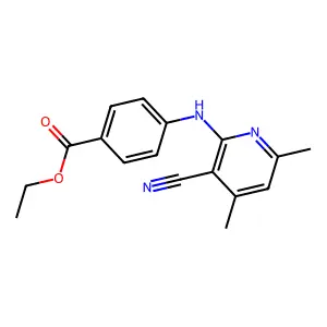 Ethyl 4-((3-cyano-4,6-dimethylpyridin-2-yl)amino)benzoate structure