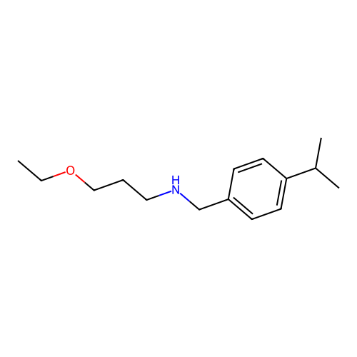 N-(3-ethoxypropyl)-N-(4-isopropylbenzyl)amine structure