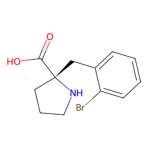 (S)-alpha-(2-bromobenzyl)-proline-HCl structure
