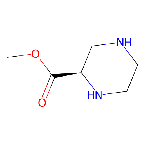 methyl (2R)-piperazine-2-carboxylate structure