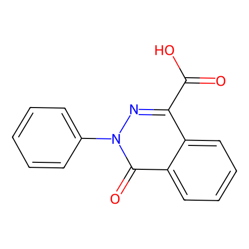 4-Oxo-3-phenyl-3,4-dihydrophthalazine-1-carboxylic acid structure