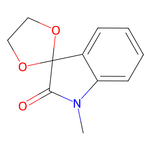 Indol-2(3H)-one, 3,3-ethylenedioxy-1-methyl- structure