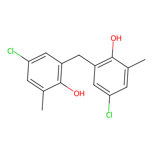 2,2'-Methylenebis(4-chloro-6-methylphenol) structure